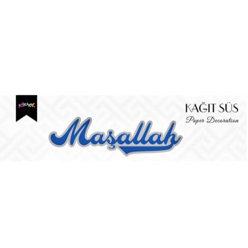 KİKA MAŞALLAH METALİK LÜKS KALİGRAFİK AFİŞ NO:2