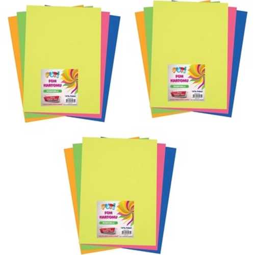PUTİ FON KARTONU 25X35CM 10LU KARIŞIK RENK