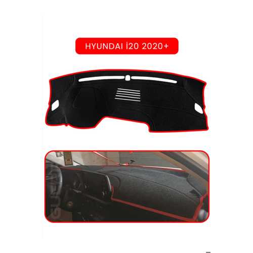 HYUNDAİ İ20 2020+TORPİDO KORUMA HALISI KIRMIZI KENAR