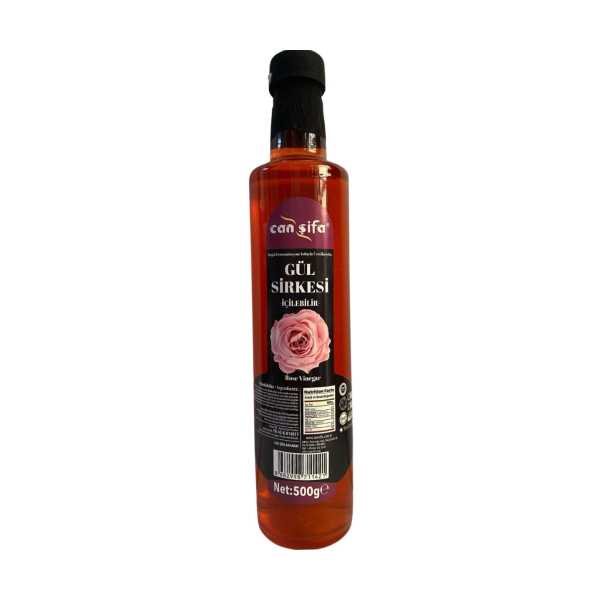 CANŞİFA İÇİLEBİLİR DOĞAL FERMANTASYON GÜL SİRKESİ 500 ML