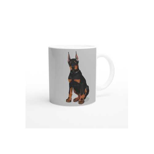 I LOVE DOBERMAN TEMALI BASKILI KUPA BARDAK