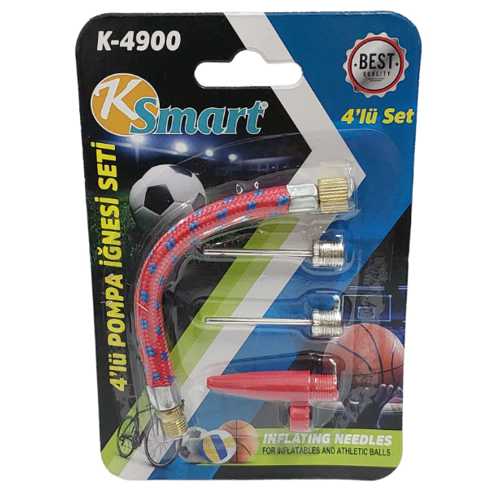 KSMART POMPA UCU İĞNE SETİ 4LÜ K-4900