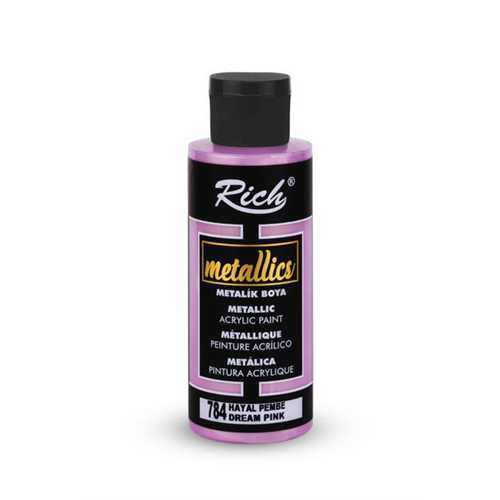RİCH METALİK AKRİLİK 120ML 784 HAYAL PEMBE