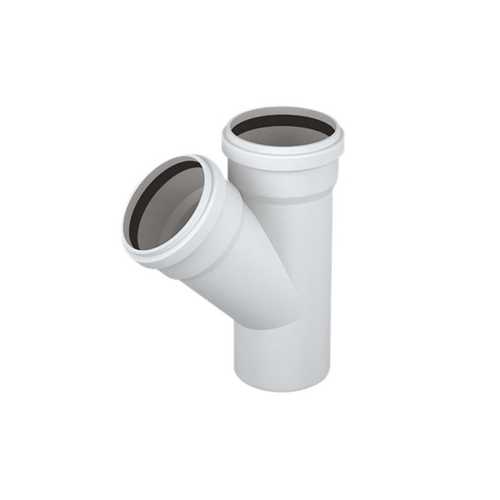 50X50 MM TEK ÇATAL 45° 3.2 PLASTIK BORU EGE YILDIZ (5 ADET)