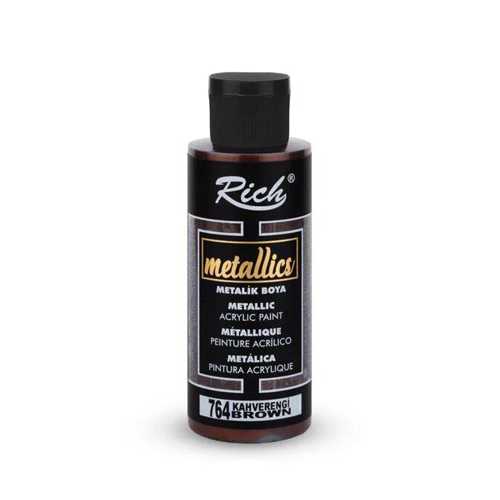 RİCH METALİK AKRİLİK 120ML 764 KAHVERENGİ