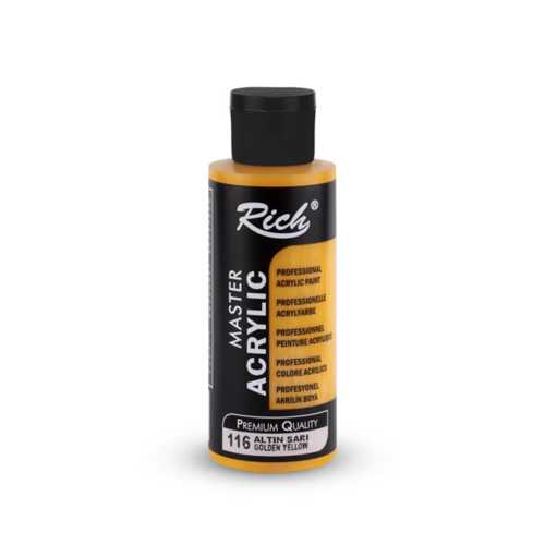 RİCH AKRİLİK BOYA 120ML 116 ALTIN SARI