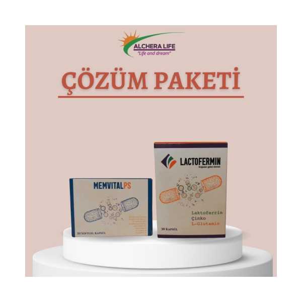 ÇÖZÜM PAKETİ (LACTOFERMİN 30 KAPSÜL VE MEMVİTALPS 30 SOFTJEL)