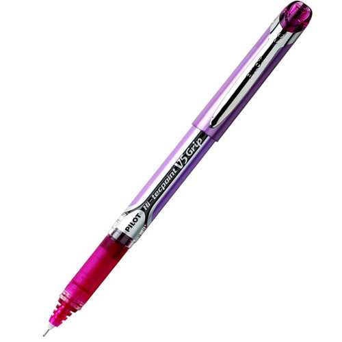 PİLOT ROLLER KALEM V5 GRİP PEMBE -12-