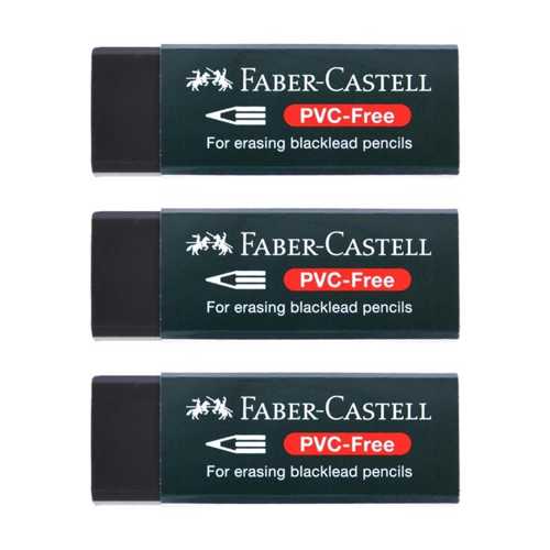 FABER DUST FREE SİYAH SİLGİ PVC FREE -24-