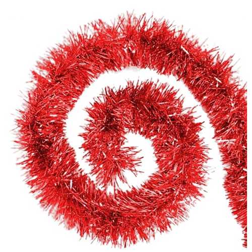 KİKA GARLAND SİMLİ SÜSLEME ŞERİDİ 6,5CM KIRMIZI-25