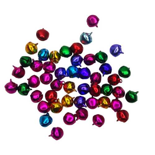 RENKLİ METAL ÇAN ZİL 11MM 50Lİ ASKILI Ç0323