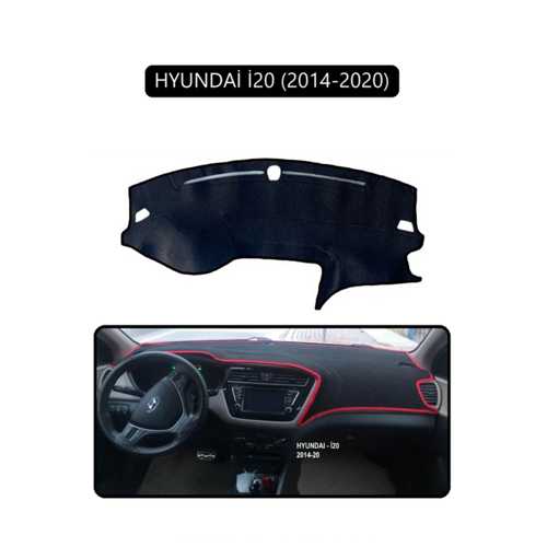HYUNDAİ İ20 2014-2020TORPİDO KORUMA HALISI SİYAH KENAR