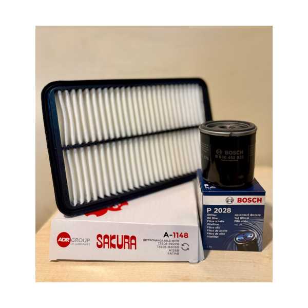 HAVA+YAĞ FİLTRE SETİ COROLLA 1.6 4AFE ENJ.