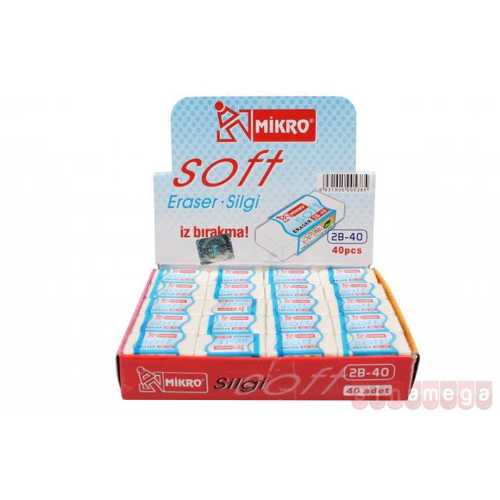 MİKRO 2B-40 SOFT SİLGİ -40-