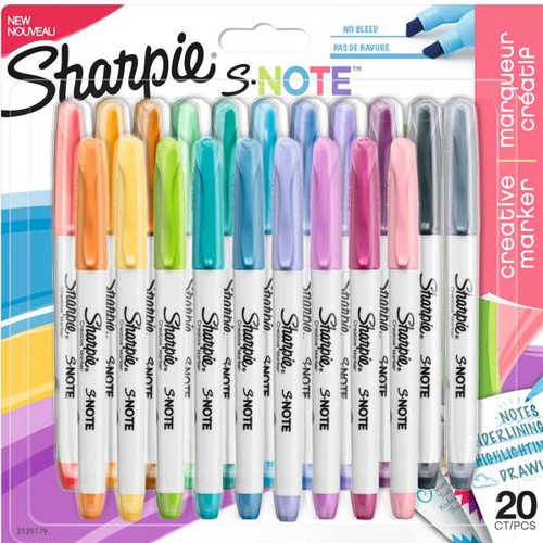 SHARPİE SNOTE KREATİF MARKER KALEM KARIŞIK 20Lİ