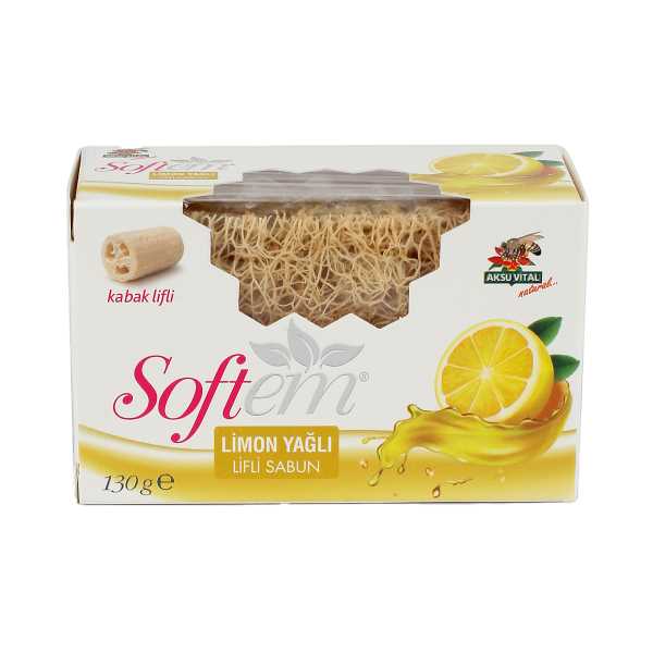 SOFTEM SFT LİMON YAĞLI LİFLİ SABUN 130 GR