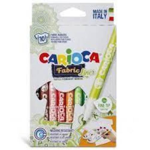CARİOCA KEÇELİ KUMAŞ BOYA KALEMİ FİNE 10LU