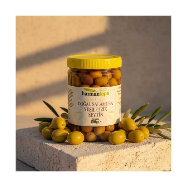 HARMANTEPE YEŞİL ÇİZİK ZEYTİN 1 KG