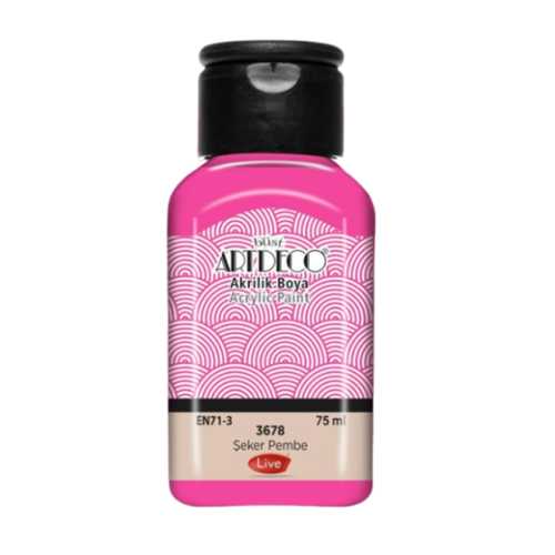ARTDECO AKRİLİK BOYA 75ML ŞEKER PEMBE 3678
