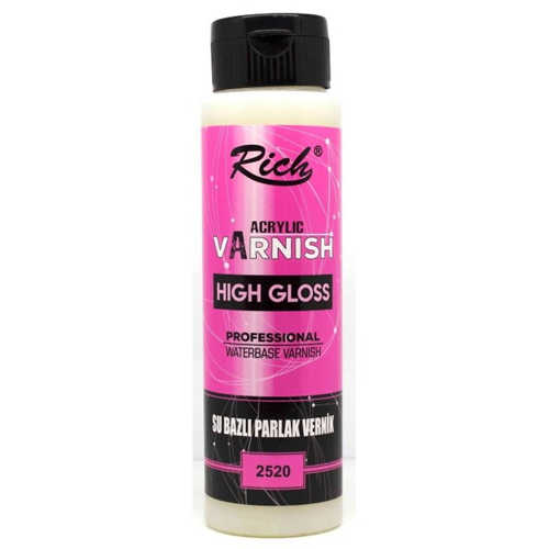 RİCH HİGH GLOSS SU BAZLI 500ML PARLAK VERNİK