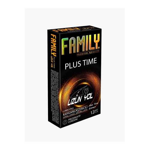 FAMİLY PLUS PREZERVATİF KONDOM, Lİ, ALOE VERALI, KAYGANLAŞTIRILMIŞ, REZERVUAR UÇLU