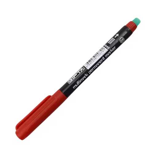GIPTA ASETAT KALEMİ PERMANENT MARKER S KIRMIZI -12