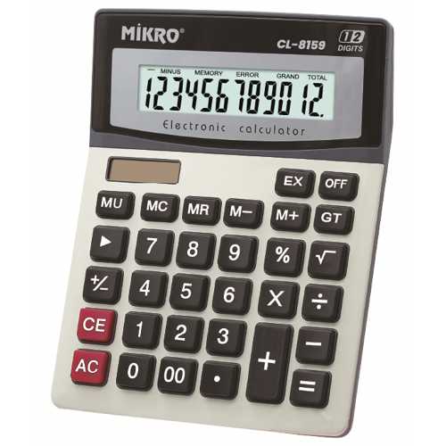 MİKRO CL-8159 DİGİTAL HESAP MAKİNESİ (12DİGİT)