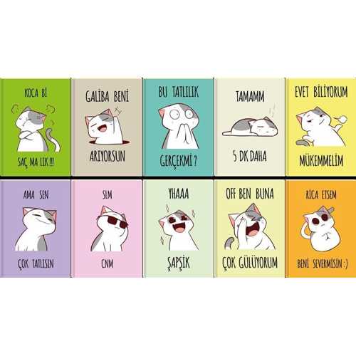 LİLAMOR CUTE CAT TEL DİKİŞ 7,5X10 32 SYAFA -100-