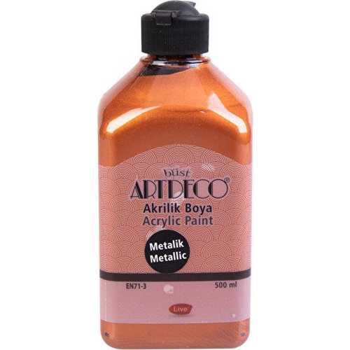 ARTDECO METALİK AKRİLİK 500ML 3728 BAKIR