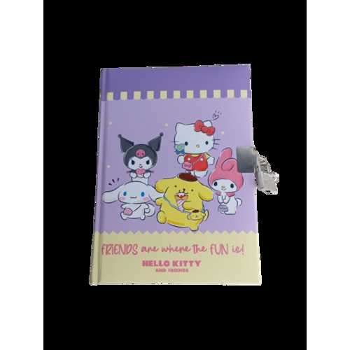 HELLO KİTTY AND FRİENDS 14X20 80YP KİLİTLİ HATIRA