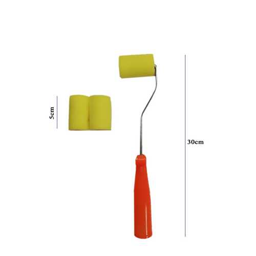 RİCH SARI SÜNGER METAL SAP RULO SET 5CM FIRÇA