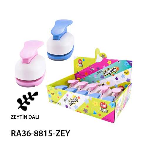 RED APPLE ŞEKİLLİ DELGEÇ 3,8CM ZEYTİN DALI