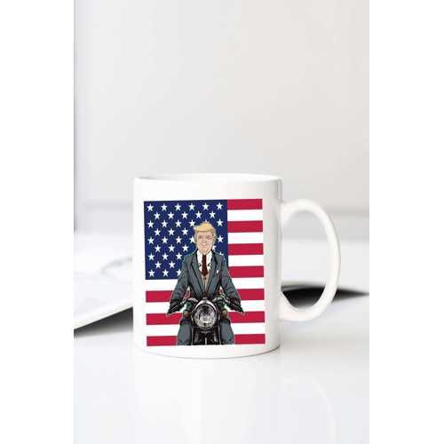 DONALD TRUMP BASKILI 330 ML PORSELEN KUPA BARDAK (123552-1)