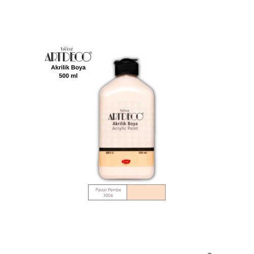 ARTDECO AKRİLİK BOYA 500ML 3006 PASTEL PEMBE