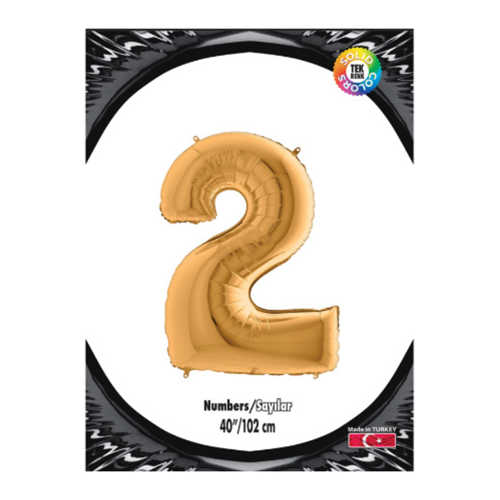 KİKAJOY RAKAM FOLYO BALON 40" ALTIN -2-