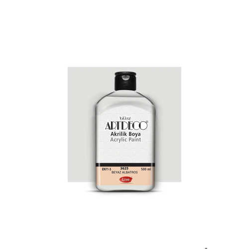 ARTDECO AKRİLİK BOYA 500ML 3625 BEYAZ ALBATROS