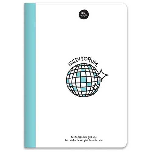 KESKİN HİSLİ ŞEYLER A5 80YP ÇİZGİLİ DEFTER MAVİ