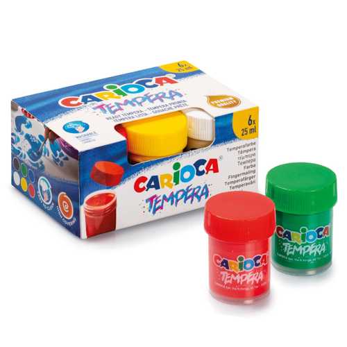 CARİOCA TEMPERA SULUBOYA SÜPER YIKANABİLİR 6X25ML