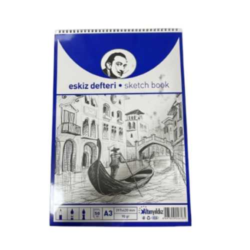 ALTINYILDIZ ESKİZ DEFTERİ SPİRALLİ A3 50YP
