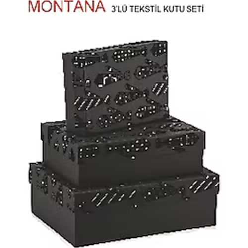 GIPTA MONTANA 3LÜ TEKSTİL KUTU SETİ
