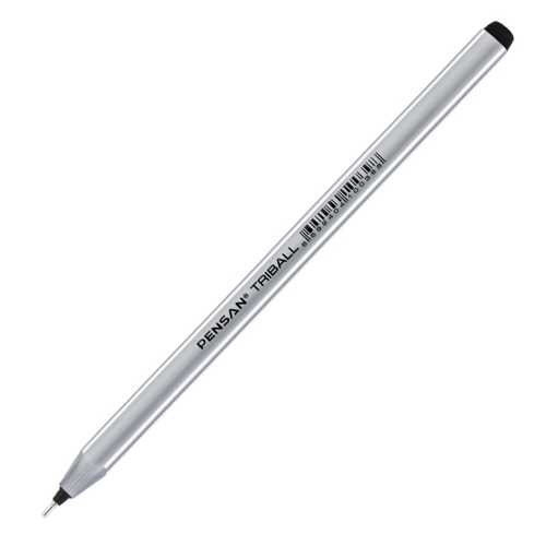 PENSAN TÜKENMEZ KALEM TRİBALL 1.0MM SİYAH -12-