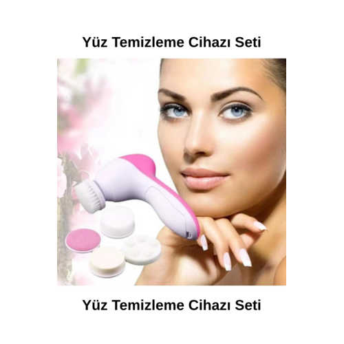 5 BAŞLIKLI DÖNER SPA MAKINESI SU GEÇIRMEZ YÜZ TEMIZLEME FIRÇASI – 5 BAŞLIKLI ELEKTRIKLI CILT BAKIM