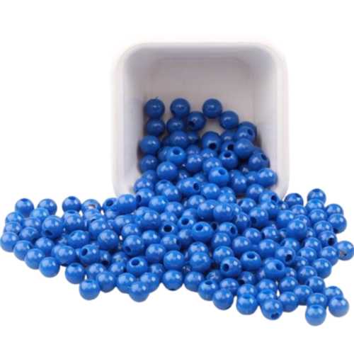 PLASTİK MAKROME BONCUK 8MM 500GR MAVİ 43864