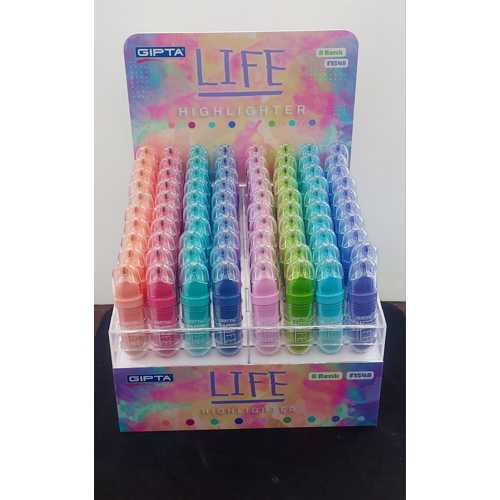 GIPTA FOSFORLU MARKÖR LİFE 8 RENK -192-