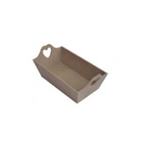 BAY MDF EKMEK SEPETİ KALPLİ 28X28