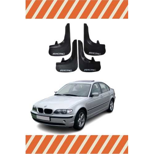 BMW E46 RACİNG YAZILI 4'LÜ TOZLUK ÇAMURLUK PAÇALIK