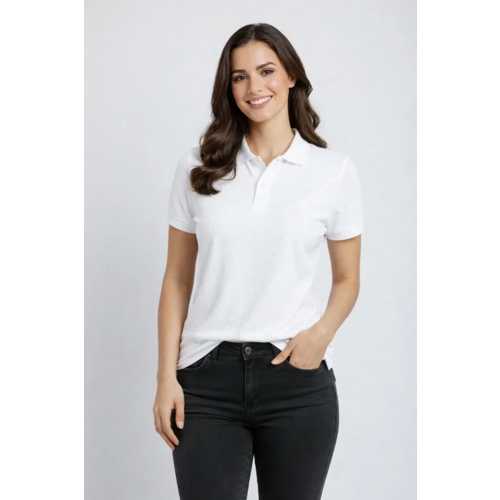 PIKE KUMAŞ DÜĞMELI YAKA REGULAR RAHAT GÜNLÜK KISA KOL TIŞÖRT T-SHIRT - BEYAZ