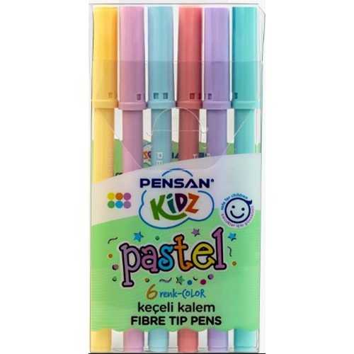 PENSAN KİDZ KEÇELİ BOYA KALEMİ PASTEL 6 RENK