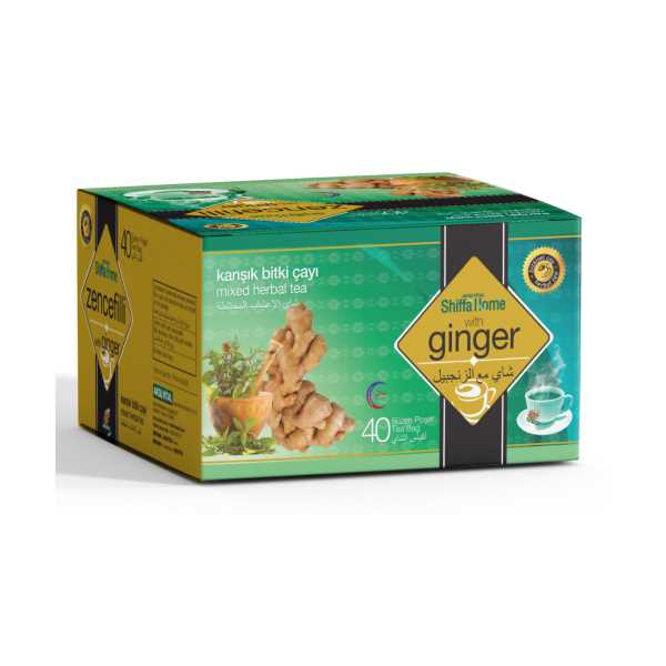 SHİFFA HOME ZENCEFİLLİ KARIŞIK BİTKİ ÇAYI 40 SÜZEN POŞET 