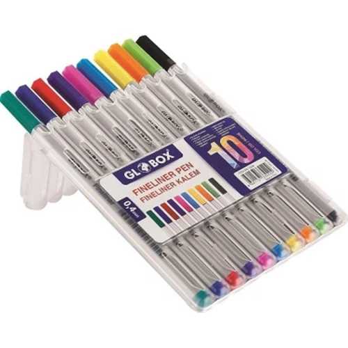GLOBOX FİNELİNER KALEM 0,4 MM 10 RENK 3240